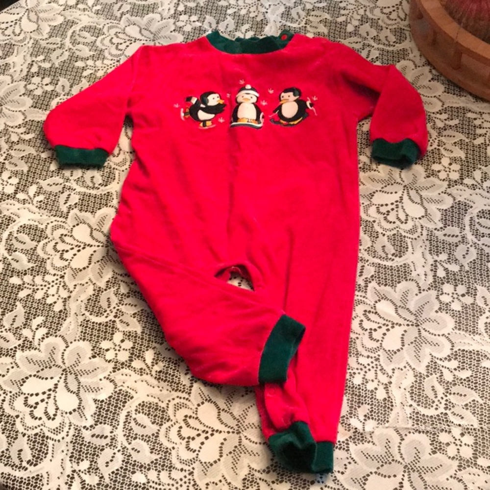 👍Baby Unisex 18-24 mo One Pc Holiday Jammies